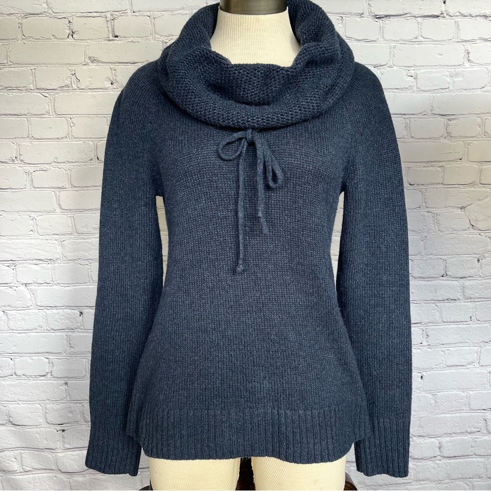 Columbia She Pines For Alpine Cowl Neck Pullover Sweater Blue Sz S